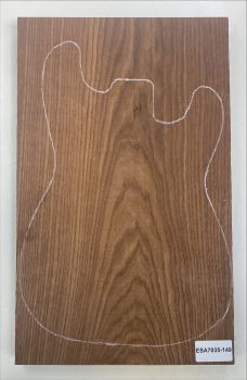 Body Swamp Ash, Choco, 2-pcs., edge-glued, 34mm Unique Piece #149